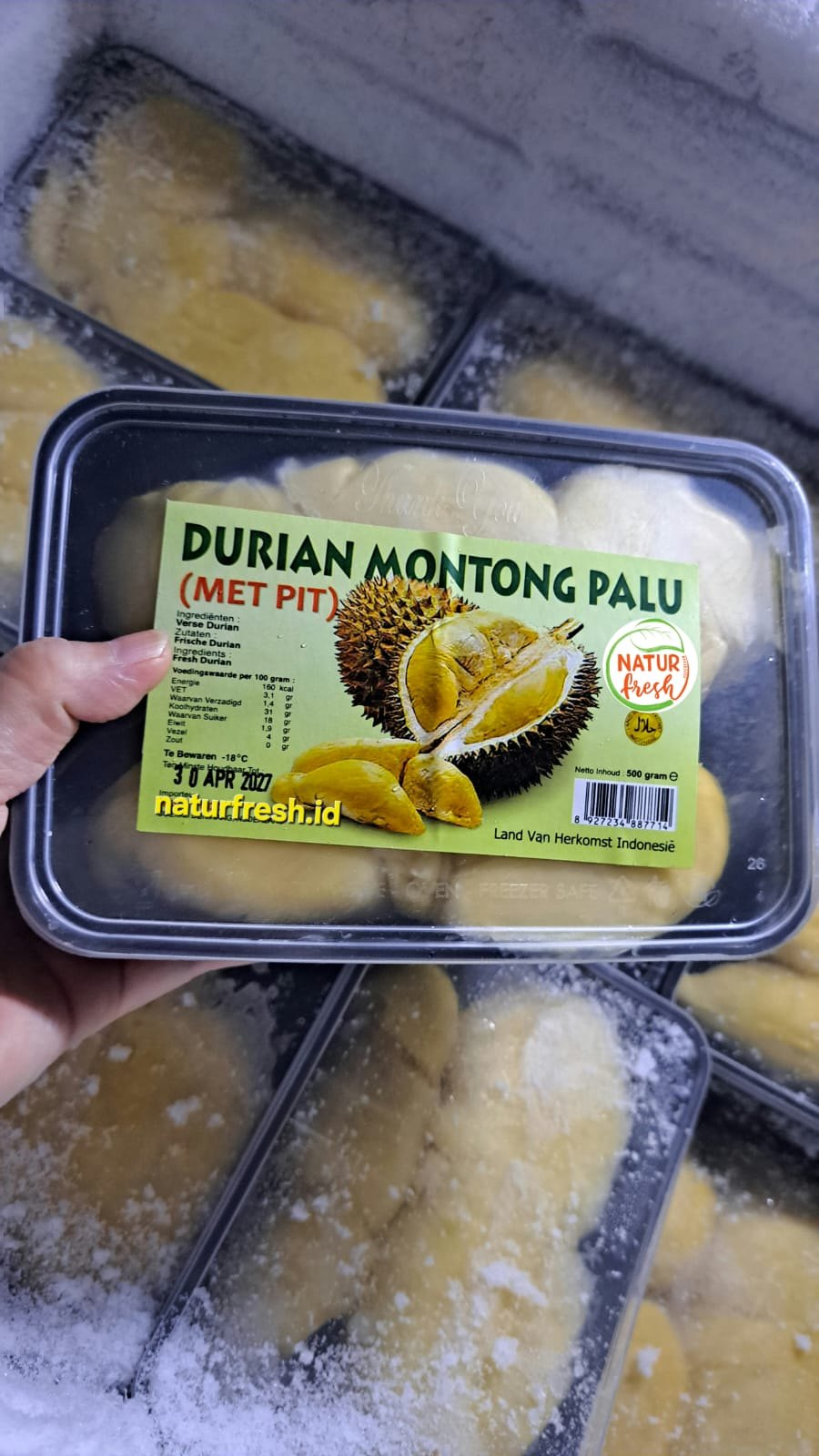 Frozen Durian Montong Palu